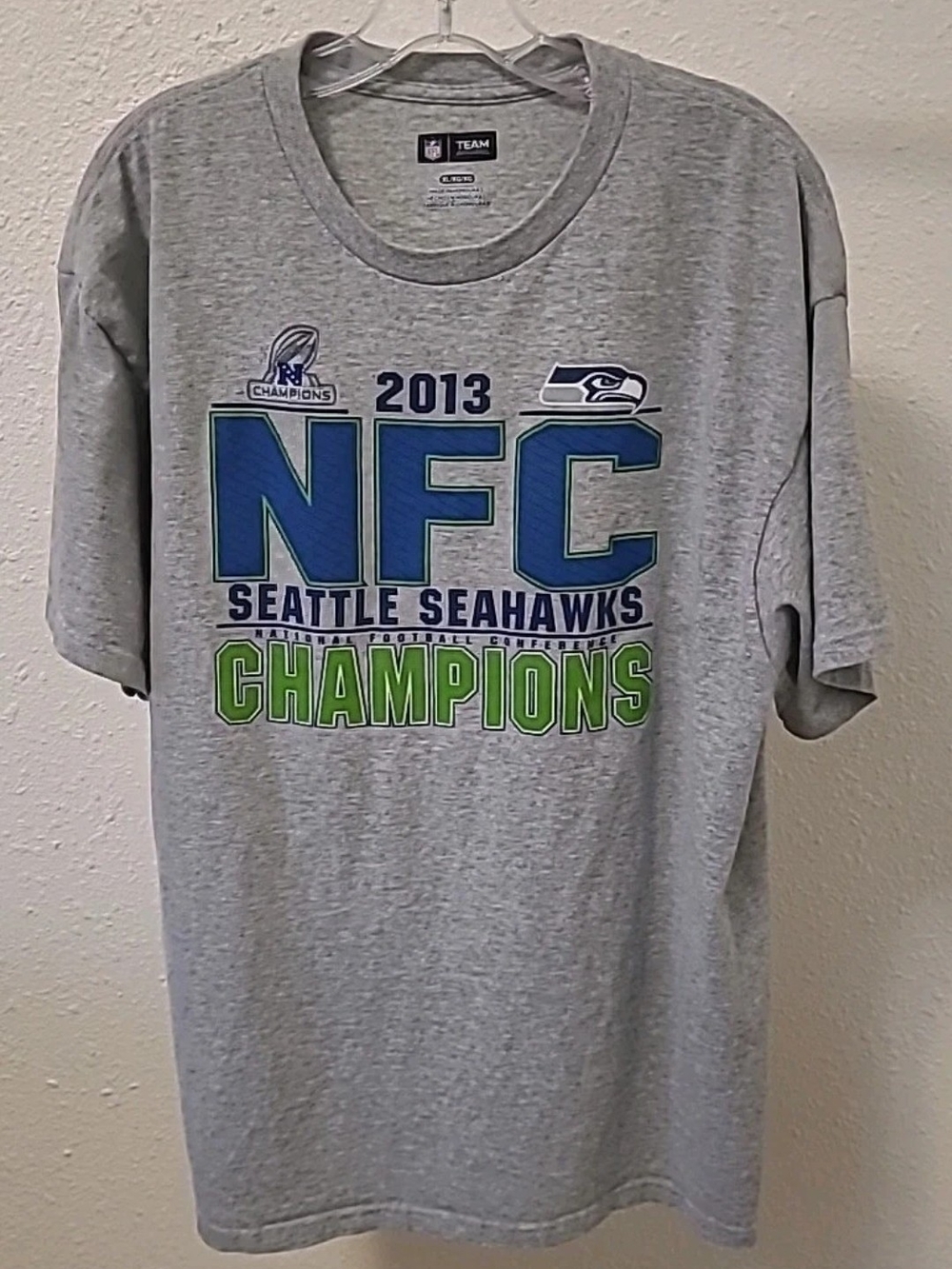 Team Apparel Gray Seattle Seahawks 2013 NFC Champions Tee